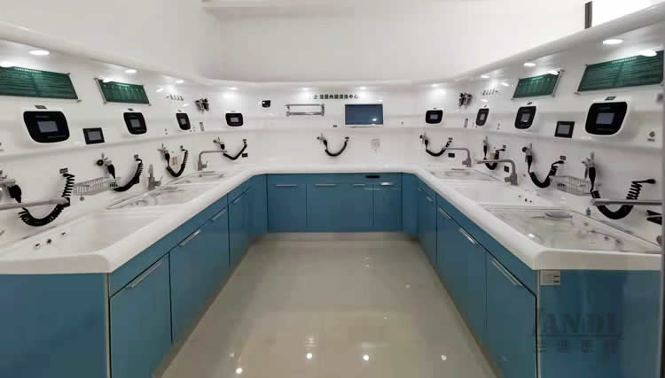 U型新外观内镜清洗中心工作站供应厂家_兰迪医用设备公司